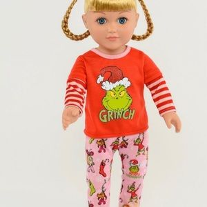 COPY - COPY - MY LIFE AS A GRINCH DOLL CINDY LOU BLONE HAIR BLUE EYES.